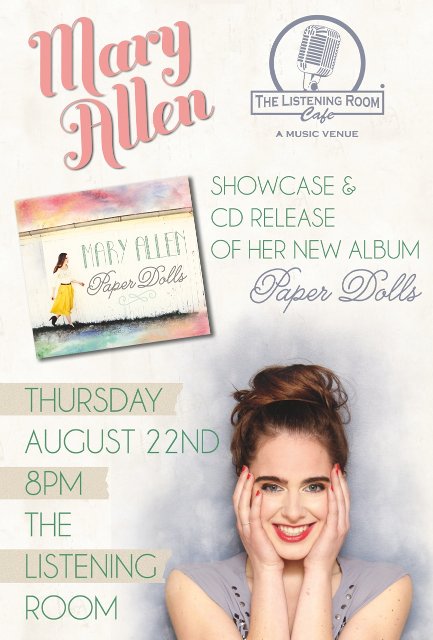 Poster for showcase and CD release